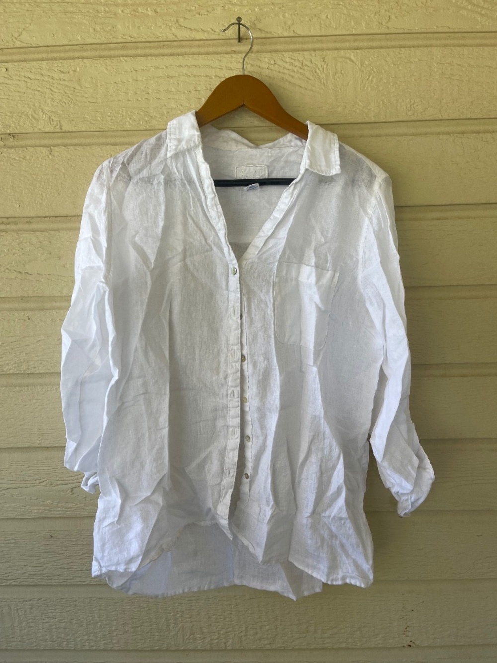 Sigrid Olsen Tunic Top Womens 100% Linen